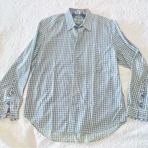 Robert Graham Blue Checkered Shirt